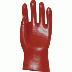GANTS DE MANUTENTION EUROSTRONG 3520 PVC ROUGE 27 CM - ROUGE - 10 - COVERGUARD