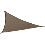 VOILE D OMBRAGE TRIANGULAIRE CURACAO TAUPE 4X4X4M EN POLYESTER - HESPÉRIDE - TAUPE