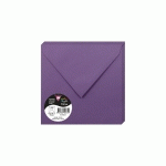 PAQUET DE 20 ENVELOPPES POLLEN 165X165MM 120G/M² - VIOLINE - LOT DE 3