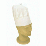 SACHET DE 100 TOQUES CHEF PAPIER H 23,5 CM
