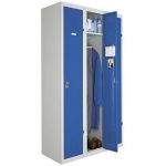 VESTIAIRE BUDGET - INDUSTRIE PROPRE - ELÉMENT SUIVANT - CORPS GRIS - PORTES BLEU