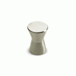 BOUTON DE MEUBLE ROND SION - INOX BROSSÉ - H 23 MM - D 16 MM - PAR 4 HETTICH