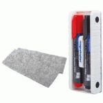 EFFACEUR DE TABLEAU AIMANTÉ AVEC 2 MARQUEURS - LOT DE 3