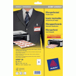 INSERTS MICROPERFORÉS AVERY POUR BADGE 60 X 90 MM - BOÎTE DE 160