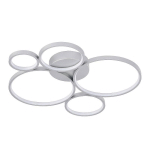 LINDBY JORVEN PLAFONNIER LED, 5 CERCLES, DIMMABLE