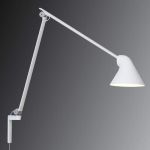 LOUIS POULSEN NJP APPLIQUE LED, LONG BRAS, BLANCHE
