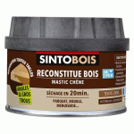 MASTIC À BOIS SINTOBOIS RECONSTITUE BOIS POUR PARTIES MANQUANTES - CHÊNE 190G SINTO