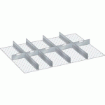 MATÉRIEL DE SUBDIVISION POUR TIROIRS 918X612X50MM - LISTA