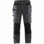 PANTALON DE TRAVAIL ARTISAN GRIS FONCÉ/NOIR TAILLE 40L - BLAKLADER