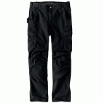 PANTALON DE TRAVAIL EN RIPSTOP STRETCH STEEL RUGGED RELAXED CARGO NOIR - TAILLE 44 CARHARTT