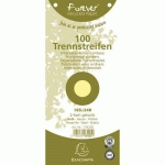 PAQUET 100 FICHES INTERCALAIRES JAUNE FOREVER 105X240MM - EXACOMPTA