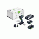PERCEUSE-VISSEUSE 18V TXS 18 C 3,0-PLUS + 2 BATTERIE 3AH + CHARGEUR EN COFFRET SYSTAINER 3 - FESTOOL - 576895