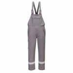 PORTWEST FR418 COTTE À BRETELLES MULTIRISQUES 280G GRIS - TAILLE XL