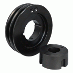 POULIE SPA 2 GORGES DP 112MM ARBRE 28MM MOYEU 1610