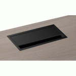 TOP ACCESS ECLA MÉTAL L 24 X P 10 CM FINITION NOIRE