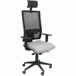 CHAISE DE BUREAU HORNA APPUI TÊTE - GRIS CLAIR - PIQUERAS Y CRESPO