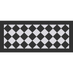 DOGE MILANO TAPIS DE COULOIR, 100% MADE IN ITALY, TAPIS ANTITACHE AVEC IMPRESSION NUMÉRIQUE, TAPIS ANTIDÉRAPANT ET LAVABLE, MODÈLE ALEXZANDER, CM