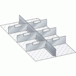 MATÉRIEL DE SUBDIVISION POUR TIROIRS 306X612X300MM - LISTA