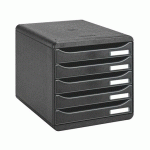 MODULE DE CLASSEMENT EXACOMPTA BIG BOX PLUS 5 TIROIRS NOIR