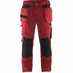 PANTALON DE TRAVAIL ARTISAN ROUGE/NOIR TAILLE 38 - BLAKLADER