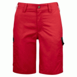 PROJOB 2529 SHORT PRIO POLYCOTON FEMME ROUGE - TAILLE 46