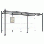 ABRI BUS PROVINCE 5 M SANS BARDAGES LAT. BOULE GRIS PROCITY - PROCITY