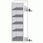 ARMOIRE S-PHOENIX TOUCHLESS-90 S90.196.060.FDAO GRIS - ASECOS