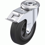 BLICKLE - ROULETTE PIVOTANTE À FREIN Ø 125MM BANDAGE CAOUTCHOUC SBR 100KG - LER-VPP 125G-FI