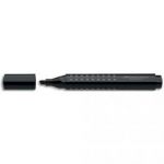 FABER CASTELL MARQUEUR PERMANENT GRIP 1503, RÉSISTE À L'EAU, POINTE BISEAUTÉE, COLORIS NOIR