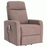FAUTEUIL MINT 1 MOTEUR MICROFIBRE TAUPE - IDENTITÉS