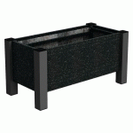 JARDINIÈRE FLORALU 82X40X40 CM URBECOSI - IPRA/ALU NOIR 9005 - URBEMOB