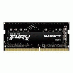 KINGSTON FURY IMPACT - DDR4 - KIT - 32 GO: 2 X 16 GO - SO DIMM 260 BROCHES - 3200 MHZ / PC4-25600 - MÉMOIRE SANS TAMPON