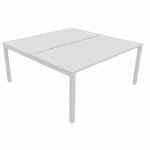 MULTIPOSTE DÉPART L160 X P163 - ECHANCRURE PIED ARCHE BLANC - BURONOMIC