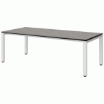 TABLE MALIBU 180X80 T3 SOUDÉ ST ANTIB BÉTON F186/NO BLC 9016