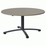 TABLE MALIBU Ø 120 T3 PC STRA ABS GRIS U727/GRIS 7016