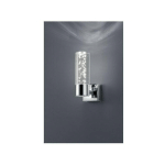 IPERBRIKO - APPLIQUE LED BOLSA CHROME ABAT-JOUR CYLINDRE EFFET BULLE IP44 TRIO LIGHTING