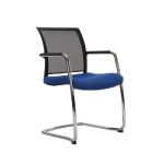 CHAISE  DE RÉUNION & VISITEUR BLOOM MAILLE/TISSU PIÈTEMENT LUGE  - BLEU
