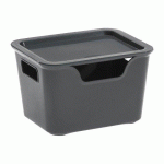 LOT DE 6 - BOÎTE DE RANGEMENT POLYPROPYLÈNE 1,9 L CEP BELLA GRIS