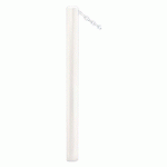 POTELET CARREFOUR Ø76 MM CHAINES 1 ANNEAU GALVA BLANC 9010 - PROCITY