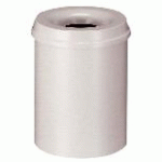 POUBELLE ANTI-FEU 15L GRIS - MANUTAN COLLECTIVITÉS