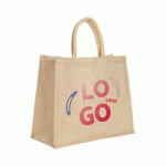 SAC CABAS EN JUTE PUBLICITAIRE 28 L - MARQUAGE MULTICOLORE