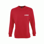 SWEAT-SHIRT MIXTE MANCHES LONGUES ROUGE PUBLICITAIRE SOL