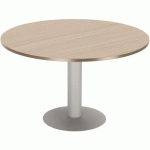 TABLE RÉUNION BUREAUX PHYLOS RONDE Ø 120 CM CHÊNE CLAIR - SIMMOB