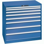 ARMOIRE 8 TIROIRS SÉRIE 78.293-CAPACITÉ 75KG-BLEU FONCÉ - LISTA