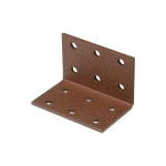 LOCHPLATTENWINKEL DURAVIS® 40 X 40 X 60 MM, MATERIAL: STAHL, SENDZIMIRVERZINKT, OBERFLÄCHE: ROSTBRAUN