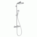 COLONNE DE DOUCHE CROMETTA S 240MM / 1 JET AVEC MITIGEUR THERMOSTATIQUE - HANSGROHE - 27268000