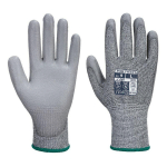 PORTWEST - GANTS ANTI COUPURES DE NIVEAU C AVEC PAUME EN PU 10 - GRIS - GRIS