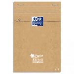 OXFORD RECYCLE BLOC DE DIRECTION NON PERFORÉ PAPIER 100% RECYCLÉ 10,5X14,8 RÉGLURE 5X5