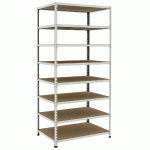 RAYONNAGE D\'ARCHIVES RAPID 2 1980X915X610 8 TAB GRIS - MANUTAN COLLECTIVITÉS