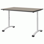 TABLE MALIBU 120X80 T3/T6 DL ST ANTIB CHÊNE 1146/NO BLC 9016 - MANUTAN EXPERT